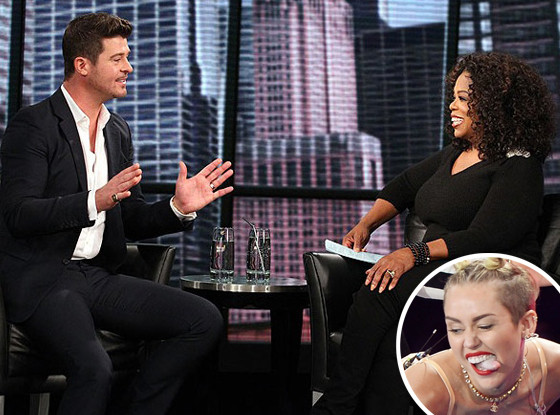 Robin Thicke, Oprah Winfrey, Miley Cyrus Robin Thicke, Oprah Winfrey, Miley Cyrus
